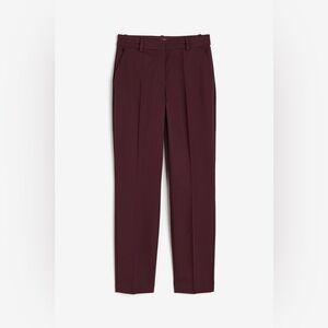 H&M Maroon Red Slacks Trousers Pants 6